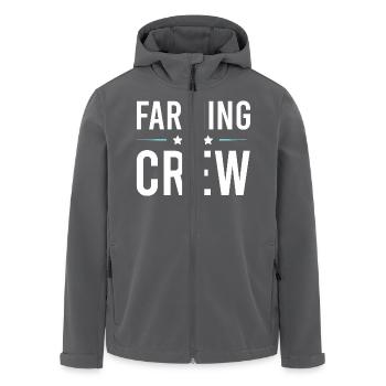 Farming Crew - Recycelte Männer Softshell-Jacke von Stanley/Stella - Schwarz - Vorne - AI Model Male 185 light (185cm)