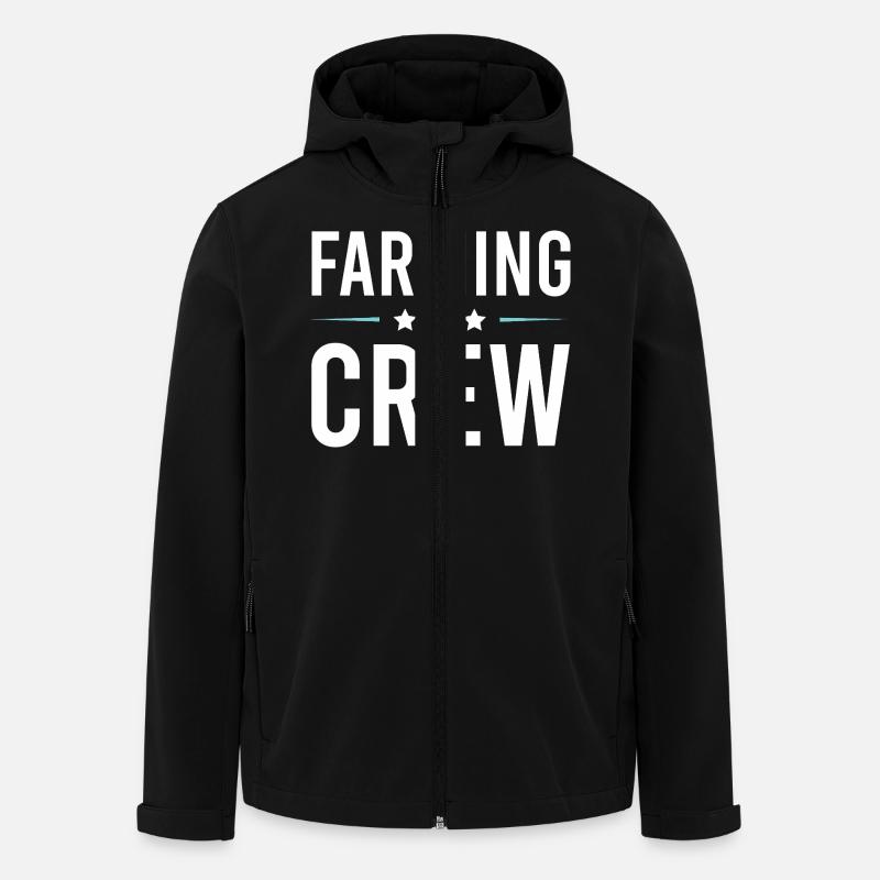 Farming Crew - Recycelte Männer Softshell-Jacke von Stanley/Stella - Schwarz