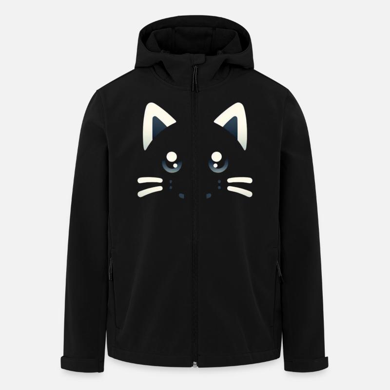 Kawaii Kittens, Pets - Men’s Recycled Softshell Jacket by Stanley/Stella - black