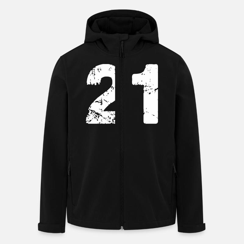 21 - Recycelte Männer Softshell-Jacke von Stanley/Stella - Schwarz