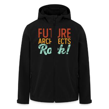 Architekt - Recycelte Männer Softshell-Jacke von Stanley/Stella - Schwarz - Vorne - AI Model Male 185 light (185cm)