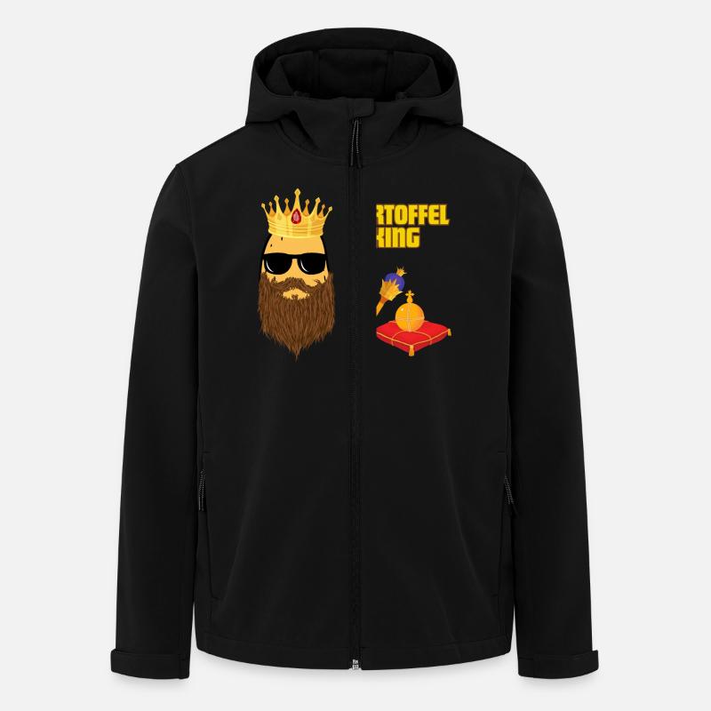 kartoffelking - Recycelte Männer Softshell-Jacke von Stanley/Stella - Schwarz