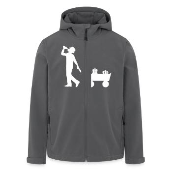 Fête des pères - Veste softshell homme en polyester recyclé Stanley/Stella - noir - Devant - AI Model Male 185 light (185cm)