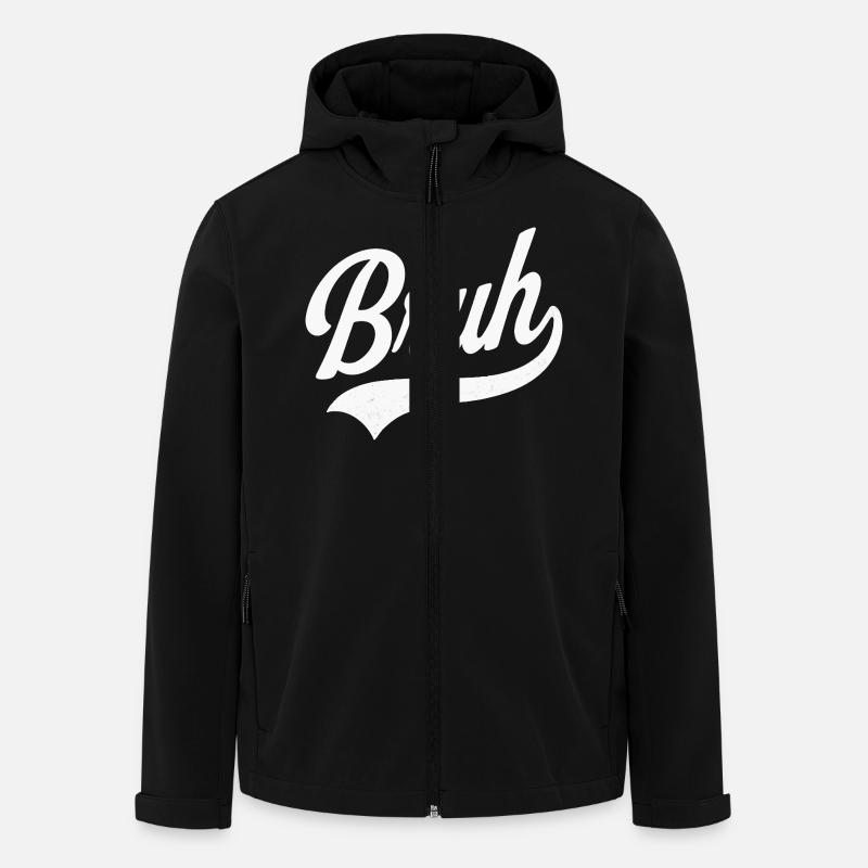 Style rétro Bruh - Veste softshell homme en polyester recyclé Stanley/Stella - noir