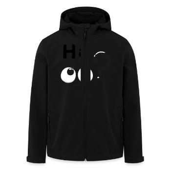 Hein? - Veste softshell homme en polyester recyclé Stanley/Stella - noir - Devant - AI Model Male 185 light (185cm)