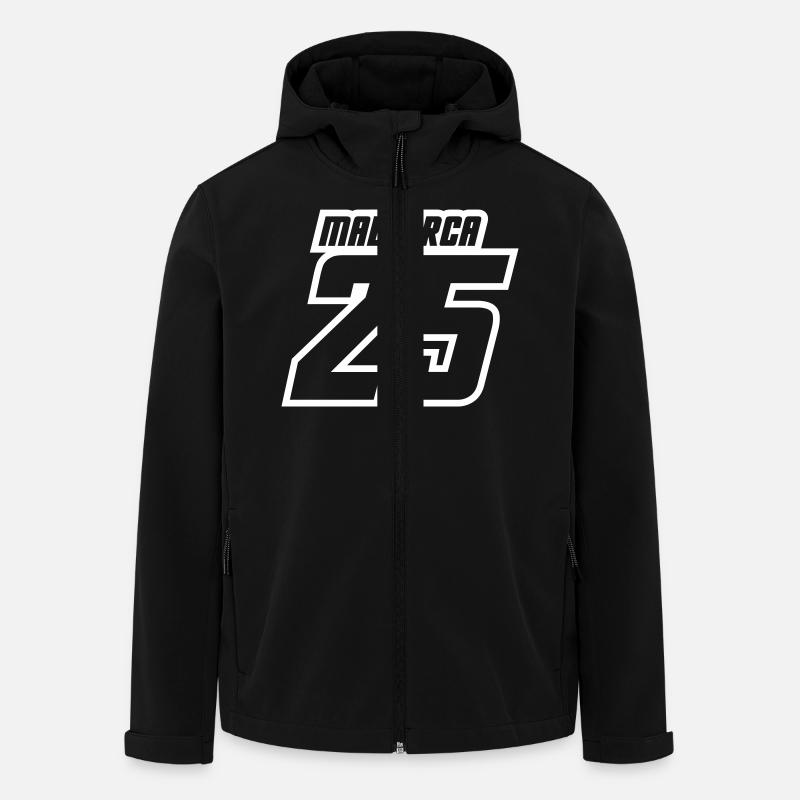 Maillot Majorque 2025 - Veste softshell homme en polyester recyclé Stanley/Stella - noir
