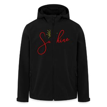 Icône du soleil du soleil - Veste softshell homme en polyester recyclé Stanley/Stella - noir - Devant - AI Model Male 185 light (185cm)