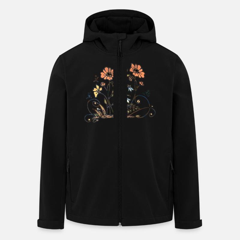 Fleur - Veste softshell homme en polyester recyclé Stanley/Stella - noir