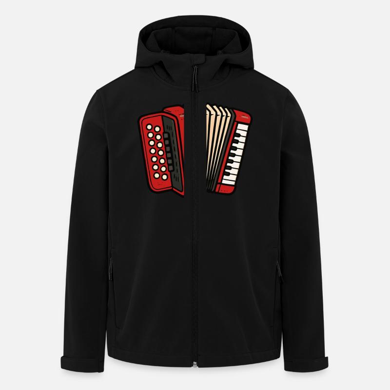 akkordeon - Recycelte Männer Softshell-Jacke von Stanley/Stella - Schwarz