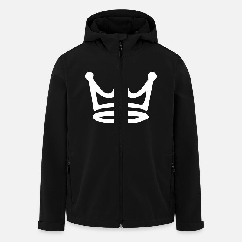 Crown Symbol - Men’s Recycled Softshell Jacket by Stanley/Stella - black