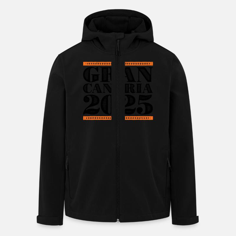 Gran Canaria 2025 - Recycelte Männer Softshell-Jacke von Stanley/Stella - Schwarz