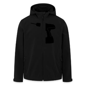 un outil, des outils - Veste softshell homme en polyester recyclé Stanley/Stella - noir - Devant - AI Model Male 185 light (185cm)