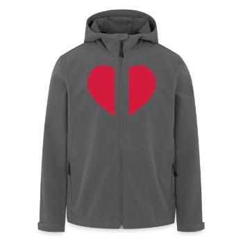 Heart - Veste softshell homme en polyester recyclé Stanley/Stella - noir - Devant - AI Model Male 185 light (185cm)