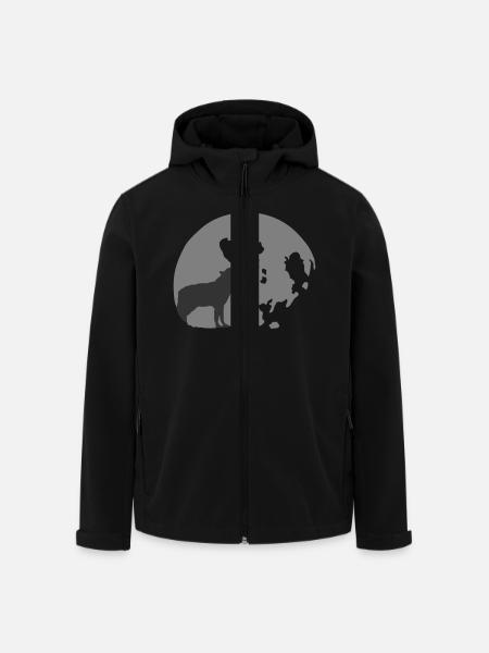 full moon - Recycelte Männer Softshell-Jacke von Stanley/Stella - Schwarz