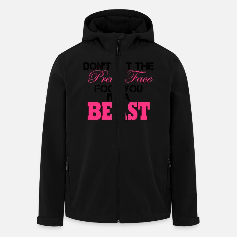 Don´t Let The Pretty Face Fool You I´m A Beast - Men’s Recycled Softshell Jacket by Stanley/Stella - black