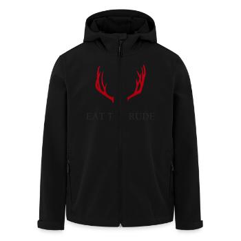 Hannibal - Eat the rude - Men’s Recycled Softshell Jacket by Stanley/Stella - black - Front - AI Model Male 185 light (185cm)