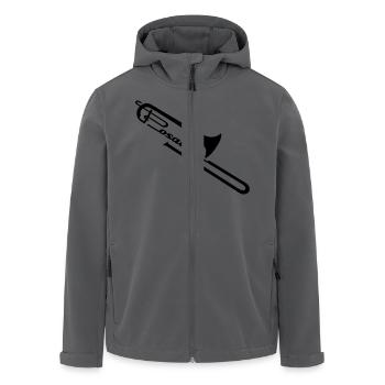 Posaune II - Recycelte Männer Softshell-Jacke von Stanley/Stella - Schwarz - Vorne - AI Model Male 185 light (185cm)