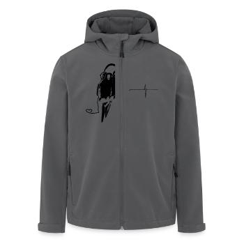 music parrots - Recycelte Männer Softshell-Jacke von Stanley/Stella - Schwarz - Vorne - AI Model Male 185 light (185cm)