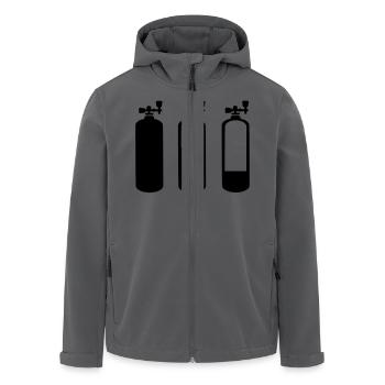 tauchen - Recycelte Männer Softshell-Jacke von Stanley/Stella - Schwarz - Vorne - AI Model Male 185 light (185cm)