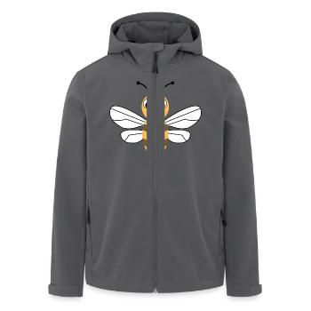 Biene - Recycelte Männer Softshell-Jacke von Stanley/Stella - Schwarz - Vorne - AI Model Male 185 light (185cm)