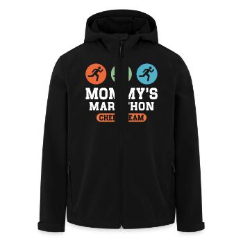 Marathon Cheer Team - Recycelte Männer Softshell-Jacke von Stanley/Stella - Schwarz - Vorne - AI Model Male 185 light (185cm)