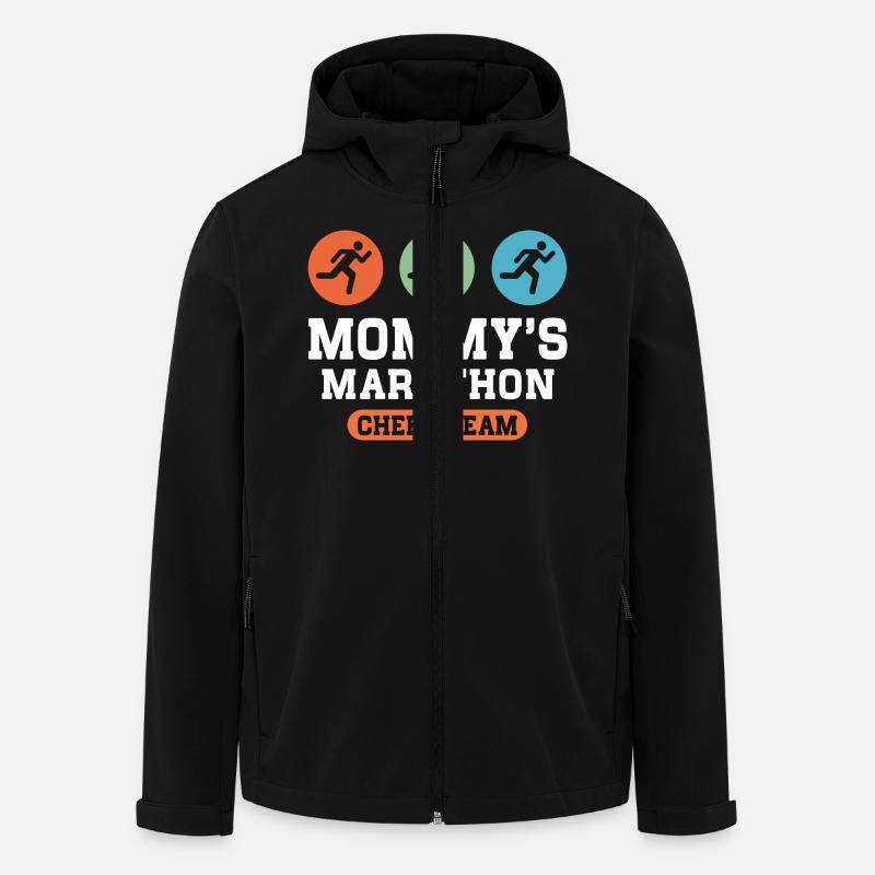 Mommy's Marathon Cheer Team - Men’s Recycled Softshell Jacket by Stanley/Stella - black