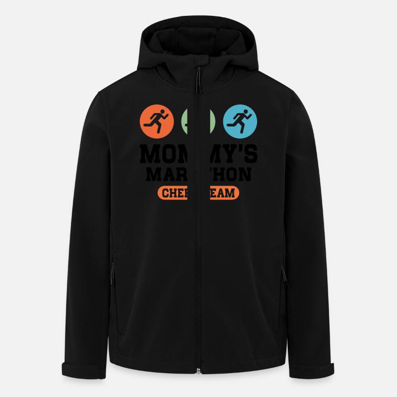 Marathon Cheer Team - Recycelte Männer Softshell-Jacke von Stanley/Stella - Schwarz