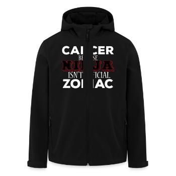 signe du zodiaque Cancer / Zodiac Cancer - Veste softshell homme en polyester recyclé Stanley/Stella - noir - Devant - AI Model Male 185 light (185cm)