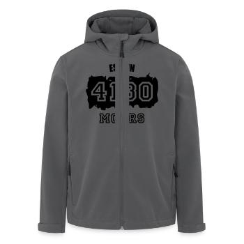 Established 4130 Moers - Recycelte Männer Softshell-Jacke von Stanley/Stella - Schwarz - Vorne - AI Model Male 185 light (185cm)