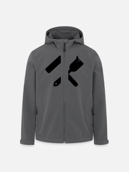 Lackierer Tools - Recycelte Männer Softshell-Jacke von Stanley/Stella - Schwarz