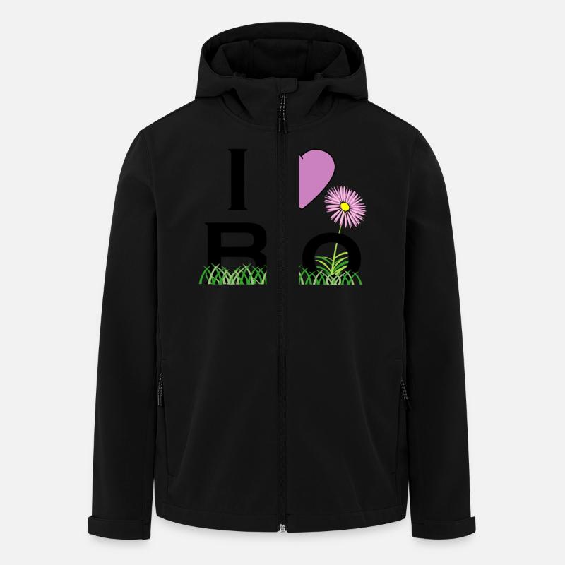 i love bio - Veste softshell homme en polyester recyclé Stanley/Stella - noir