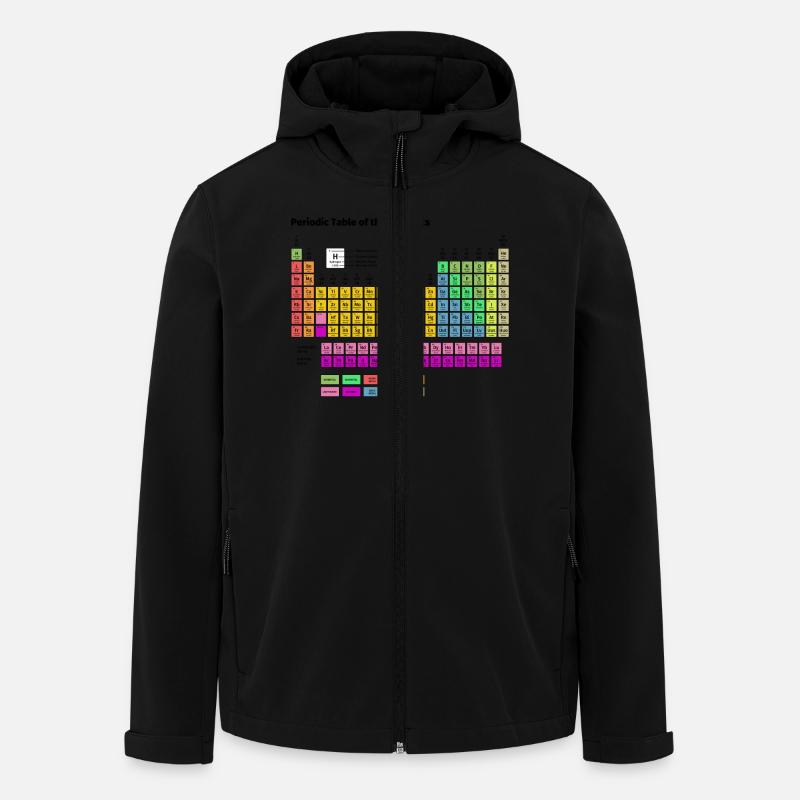 Periodensystem der Elemente - Recycelte Männer Softshell-Jacke von Stanley/Stella - Schwarz