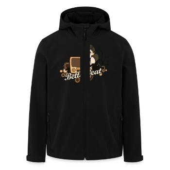 Betty Beat Special Collection 3 Men T-Shirt - Recycelte Männer Softshell-Jacke von Stanley/Stella - Schwarz - Vorne - AI Model Male 185 light (185cm)