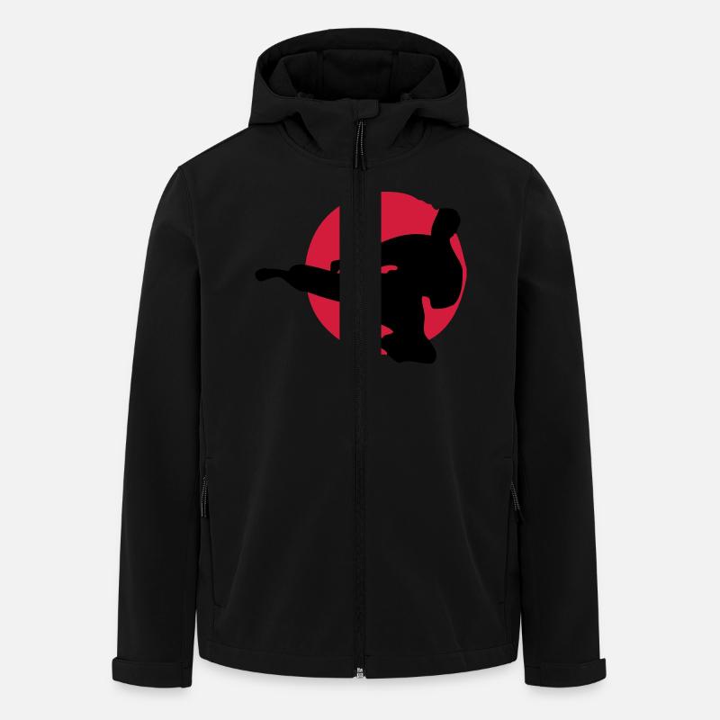 combat - Veste softshell homme en polyester recyclé Stanley/Stella - noir