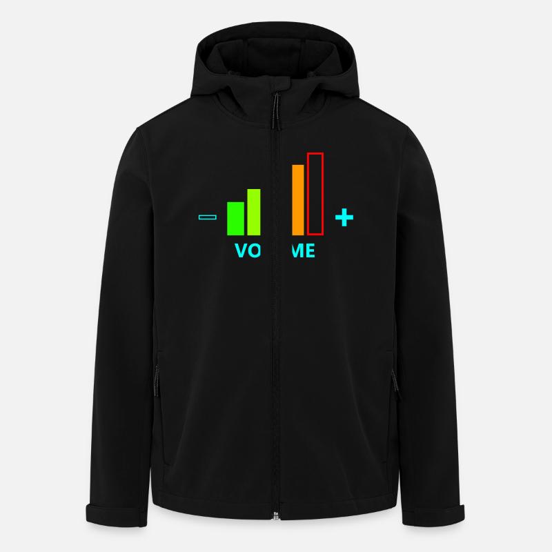 VOLUME UP MEN - Men’s Recycled Softshell Jacket by Stanley/Stella - black