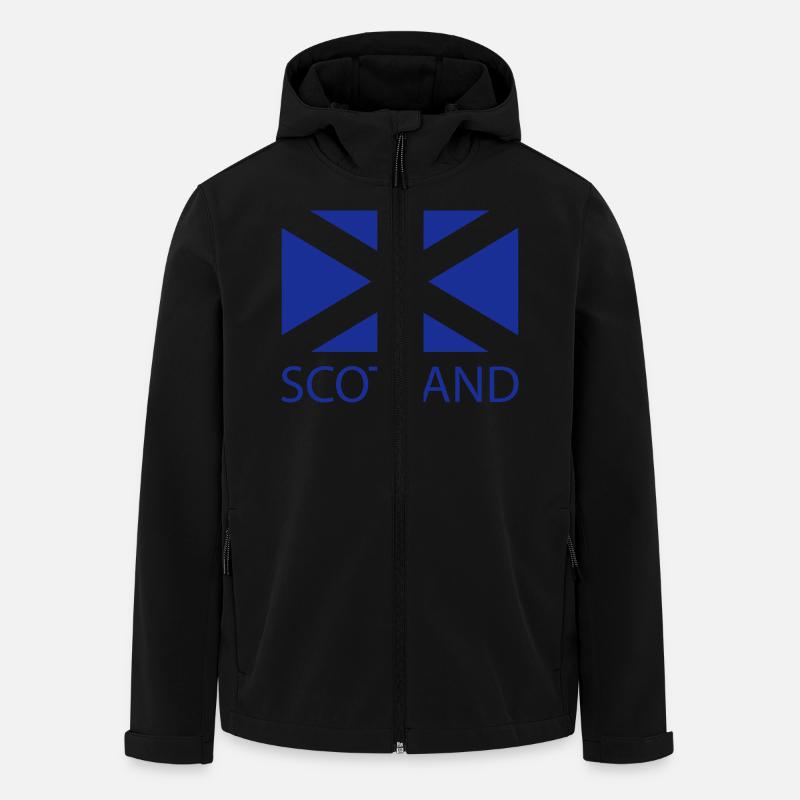 scotland - Recycelte Männer Softshell-Jacke von Stanley/Stella - Schwarz