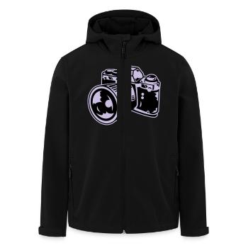 camera - Veste softshell homme en polyester recyclé Stanley/Stella - noir - Devant - AI Model Male 185 light (185cm)