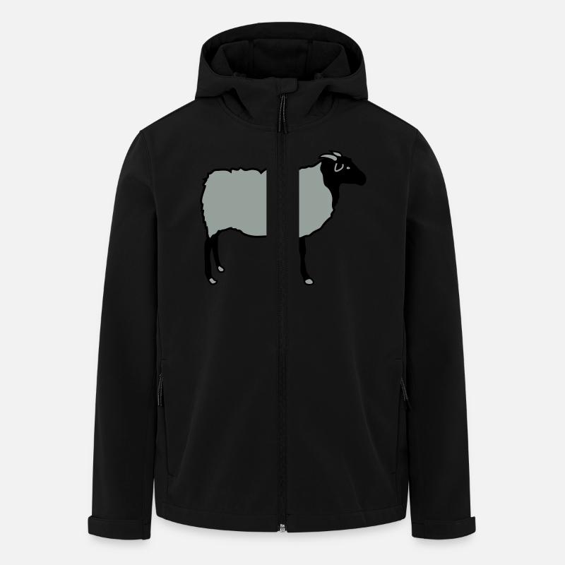 sheep - Men’s Recycled Softshell Jacket by Stanley/Stella - black