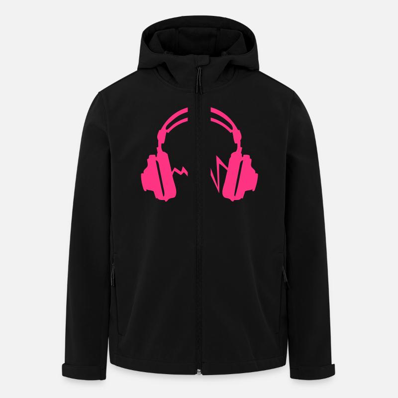 Equalizer Audio-Musik-Kopfhörer DJ zik20 - Recycelte Männer Softshell-Jacke von Stanley/Stella - Schwarz