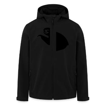 Sloth Icon - Men’s Recycled Softshell Jacket by Stanley/Stella - black - Front - AI Model Male 185 light (185cm)