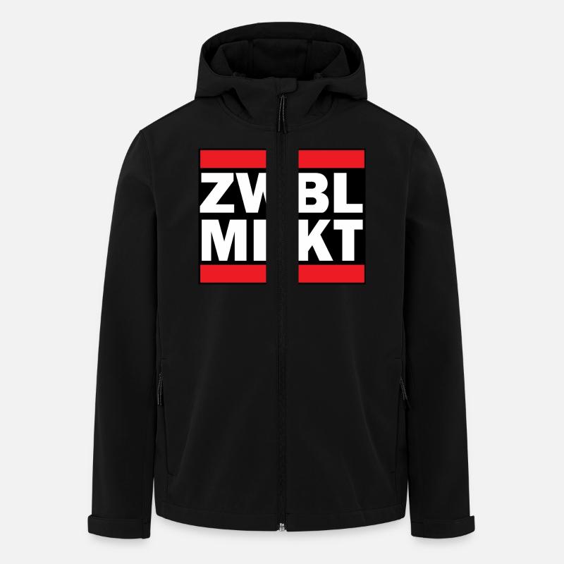 Zwiebelmarkt - Recycelte Männer Softshell-Jacke von Stanley/Stella - Schwarz