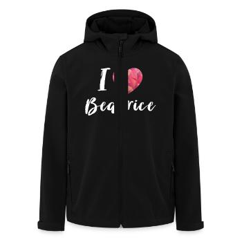 I Love Beatrice - Recycelte Männer Softshell-Jacke von Stanley/Stella - Schwarz - Vorne - AI Model Male 185 light (185cm)