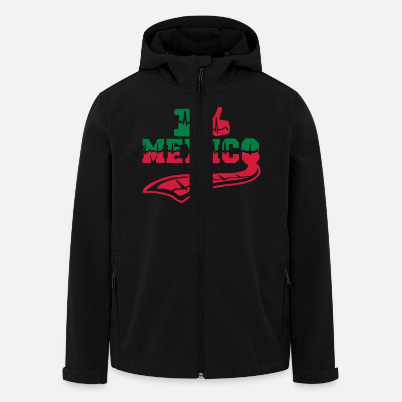 MEXIKO - Recycelte Männer Softshell-Jacke von Stanley/Stella - Schwarz