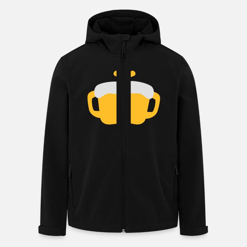 Beer - Men’s Recycled Softshell Jacket by Stanley/Stella - black