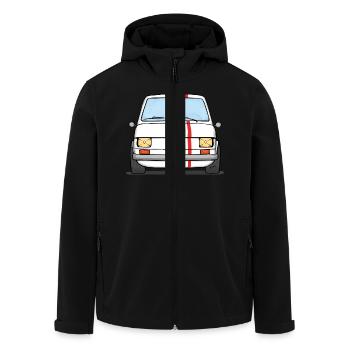 126 Classic Italy - Recycelte Männer Softshell-Jacke von Stanley/Stella - Schwarz - Vorne - AI Model Male 185 light (185cm)