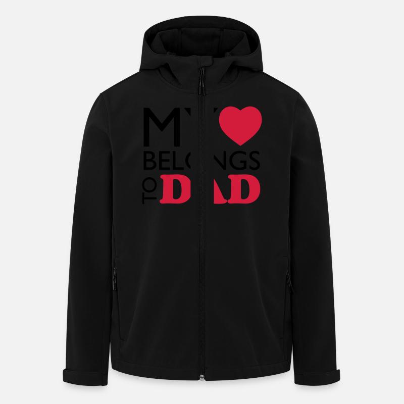 MHBT DAD - Recycelte Männer Softshell-Jacke von Stanley/Stella - Schwarz
