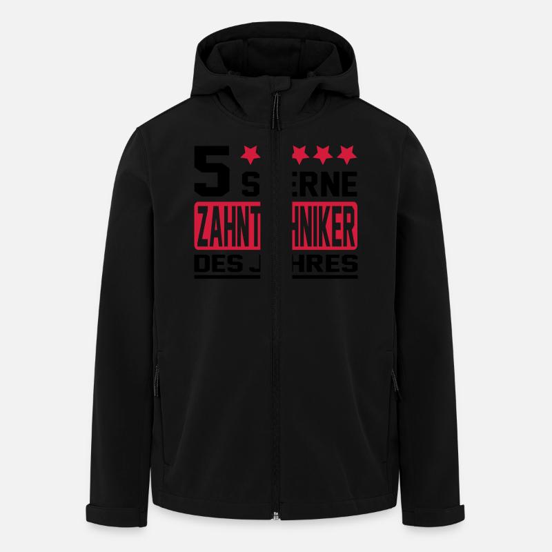 zahntechniker - Recycelte Männer Softshell-Jacke von Stanley/Stella - Schwarz