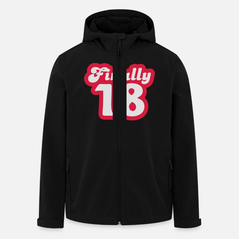 Finally 18 - Veste softshell homme en polyester recyclé Stanley/Stella - noir