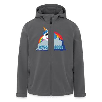 Erste Klasse! (Always be you) - Recycelte Männer Softshell-Jacke von Stanley/Stella - Schwarz - Vorne - AI Model Male 185 light (185cm)