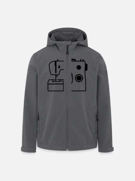 Sewing machine - Men’s Recycled Softshell Jacket by Stanley/Stella - black